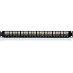 Keline 19" Patch panel 1U/24p, FTP cat6a, čierny