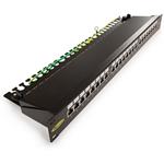 Keline 19" patch panel 1U/24p, STP cat5e, čierny