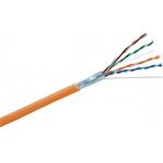 Keline kábel, cat. 5e, FTP (F/UTP) 4x2xAWG24, 300 MHz, LSOH, 500m, oranžový