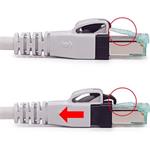 Keline patch kábel Cat 6A, STP, HD, LSOH, 7,0m, šedý