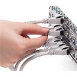 Keline patch kábel Cat 6A, STP, HD, LSOH, 7,0m, šedý