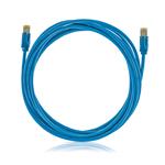 Keline patch kábel Cat 6A, STP, LSOH, 1,0 m, modrý
