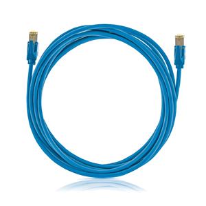 Keline patch kábel Cat 6A, STP, LSOH, 1,0 m, modrý