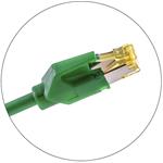 Keline patch kábel Cat 6A, STP, LSOH, 1,5m, zelený