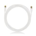 Keline patch kábel Cat 6A, STP, LSOH, 15,0 m biely