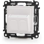 Keline zásuvkový modul pre Legrand® ValenaTM Life, Category 5E, 2xRJ45/s, osadený 