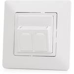 Keline zásuvkový modul pre Legrand® ValenaTM Life, Category 5E, 2xRJ45/u, osadený