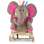 KINDER KRAFT Hojdací sloník so zvukom ružový