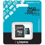 Kingston Canvas Go Plus Gen 4, microSDXC, 256 GB + adaptér
