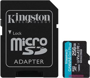 Kingston Canvas Go Plus microSDXC 256 GB, adaptér