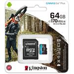 Kingston Canvas Go Plus microSDXC 64 GB, adaptér