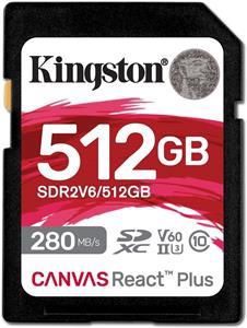 Kingston Canvas React Plus V60 SDXC, 512GB
