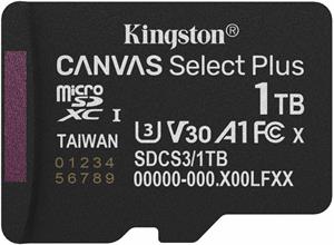 Kingston Canvas Select Plus Gen 3, microSDXC, 1 TB