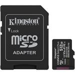 Kingston Canvas Select Plus Gen 3, microSDXC, 512 GB + adaptér
