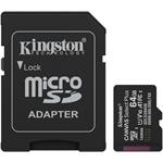 Kingston Canvas Select Plus Gen 3, microSDXC, 64 GB + adaptér