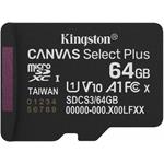 Kingston Canvas Select Plus Gen 3, microSDXC, 64 GB
