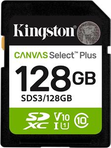 Kingston Canvas Select Plus Gen 3, SDXC, 128 GB