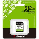 Kingston Canvas Select Plus Gen 3, SDXC, 512 GB