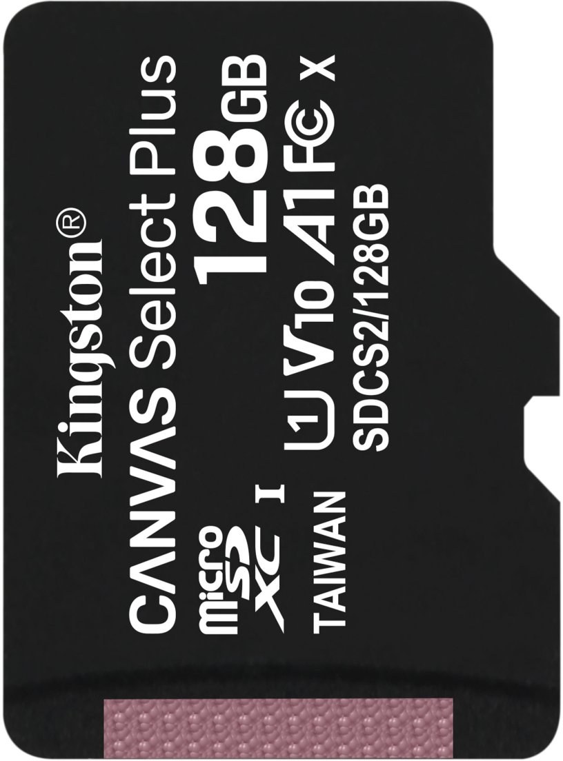 Карта памяти microsdxc kingston canvas select plus 128 гб sdcs2 128gbsp