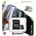 Kingston Canvas Select Plus, micro SDXC, 32GB + adaptér