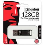 Kingston DataTraveler Elite G2, 128 GB, kovový