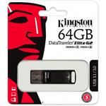 Kingston DataTraveler Elite G2, 64 GB, kovový