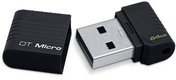Kingston DataTraveler Micro, 64 GB černá