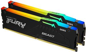 Kingston FURY Beast Black RGB, 2x16GB, 6800 MHz, DDR5