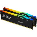 Kingston FURY Beast Black RGB, 2x32 GB, 6000 MHz, DDR5