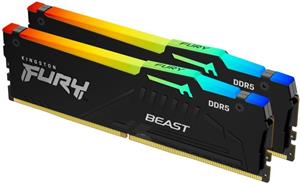 Kingston Fury Beast Black RGB, 2x32GB, 4800MHz, DDR5, (rozbalené)