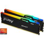 Kingston FURY Beast Black RGB AMD EXPO, 2x16GB, 6000 MHz, DDR5