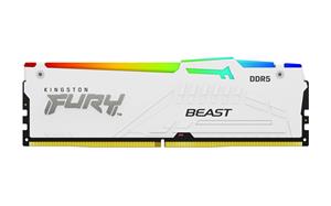 Kingston FURY Beast White RGB, 32GB, 6400MHz, DDR5, (rozbalené)