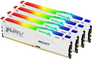 Kingston FURY Beast White RGB, 4x32 GB, 5200 MHz, DDR5