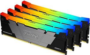 Kingston FURY Renegade RGB, 4x16GB, 3200 MHz, DDR4