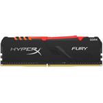 Kingston HyperX Fury, DDR4, DIMM, 3200 MHz, 16 GB, CL16, Intel XMP, RGB, čierna
