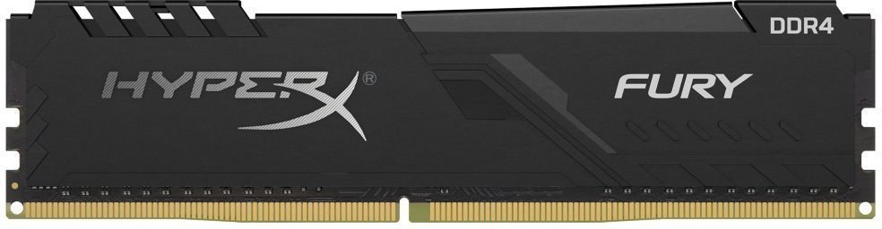 Kingston HyperX Fury, DDR4, DIMM, 3466 MHz, 8 GB, CL16, Intel XMP, čierna