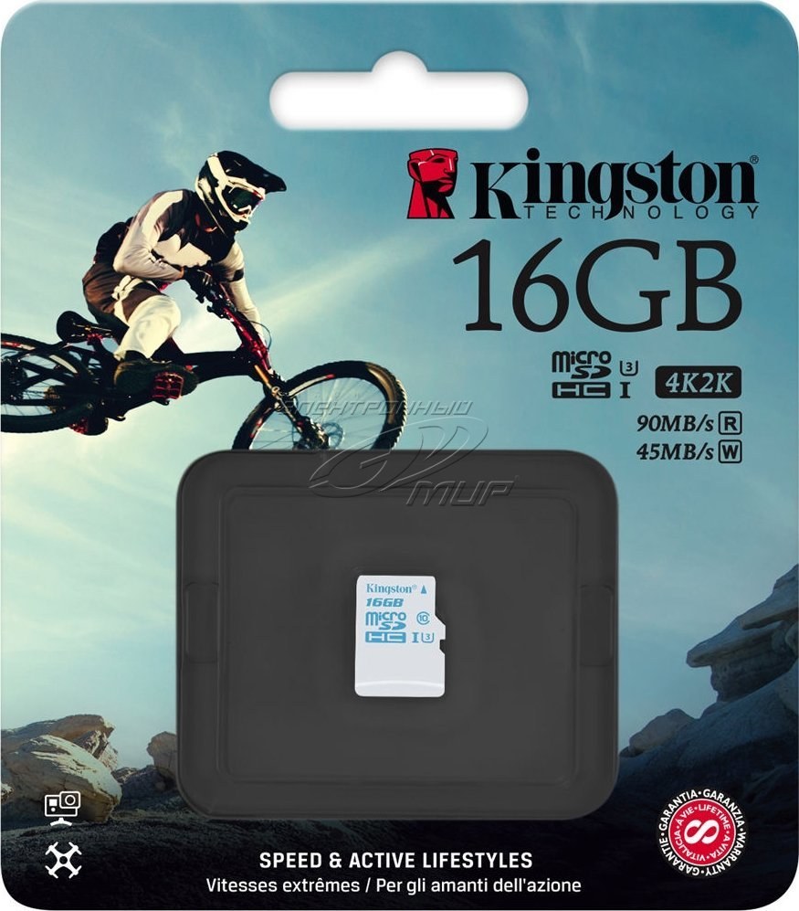 Kingston, microSDHC, 16GB
