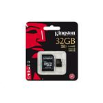 Kingston microSDHC 32GB UHS-I + adaptér
