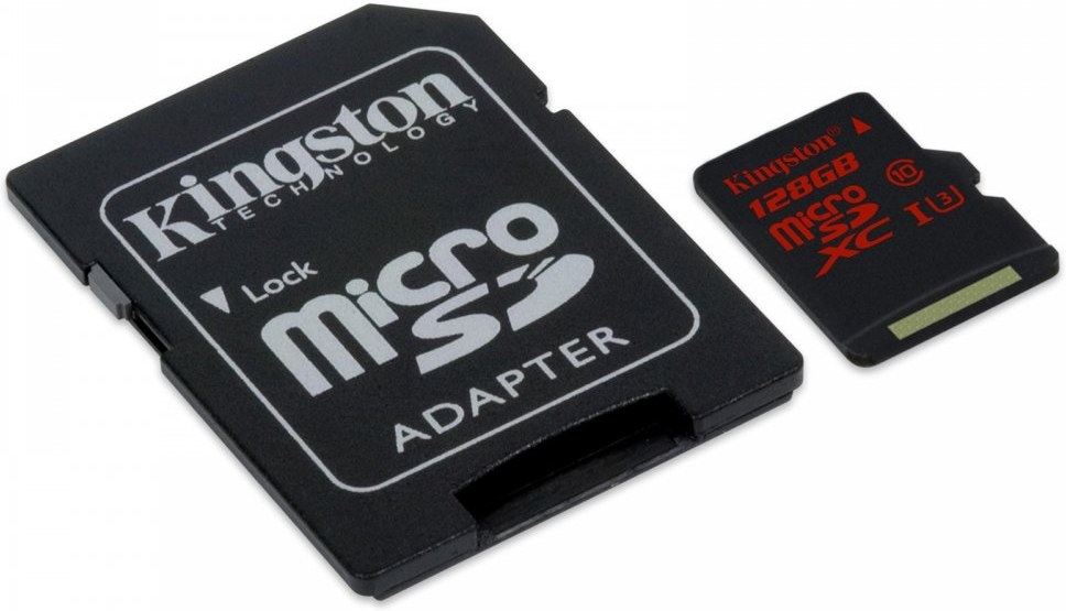 Kingston microSDXC 128GB + adaptér