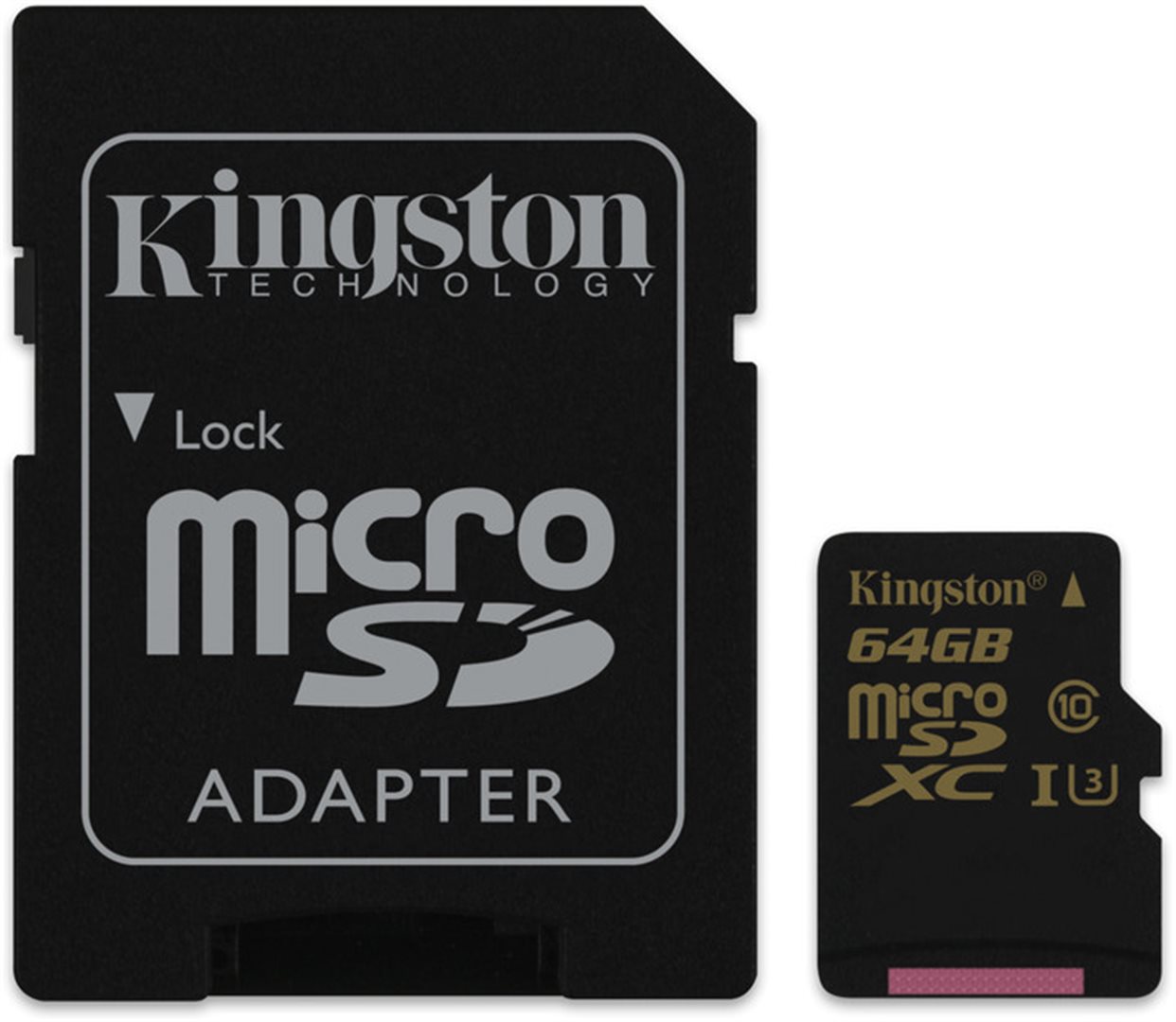 Kingston microSDXC 64GB + adaptér
