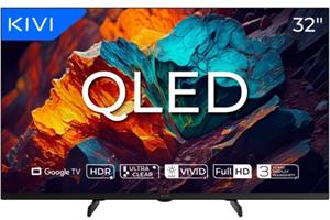 KIVI TV 32F720QB, Prime E5 QLED, 32", FHD, SMART, Google TV, 2025, čierna