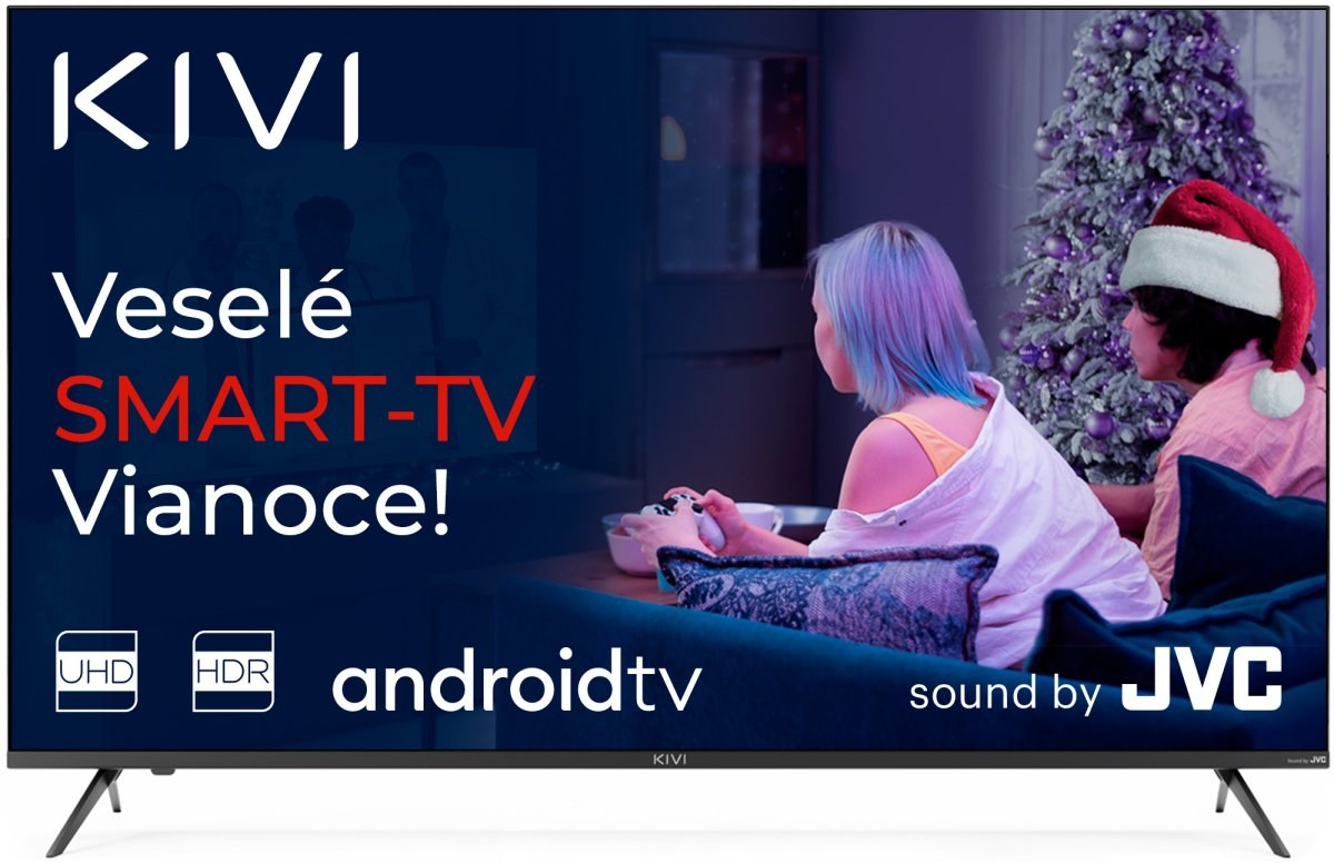 KIVI TV 55U740LB, 55" (140 cm), 4K UHD LED TV, Google Android TV 9, HDR10, DVB-T2, DVB-C, WI-FI, Google Voice Search