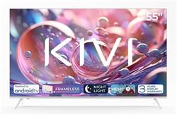 KIVI TV 55U760QW, 55" (139cm), HD LED TV, AndroidTV 11, White, 3840x2160, 60 Hz,2x8W, 33 kWh/1000h ,HDMI ports 2