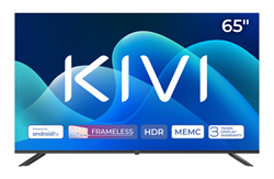 KIVI TV 65U730QB, 65" (163cm), HD LED TV, AndroidTV 11, Black, 3840x2160, 60 Hz,2x8W, 33 kWh/1000h ,HDMI ports 2