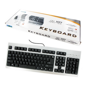 klávesnica 4World classic black/silver PS/2