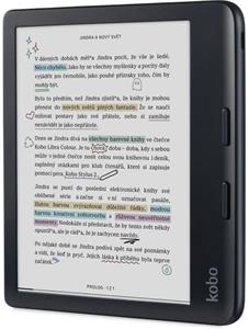 Kobo Libra Colour & stylus bundle, čítačka kníh so stylusom, farebný displej, čierna