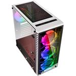 Kolink Observatory RGB Midi-Tower, Tempered Glass, biela