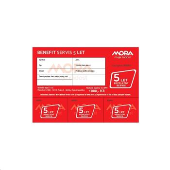 komerčná záruka servis BENEFIT-5 rokov ( MORA VST. SPOTR.)