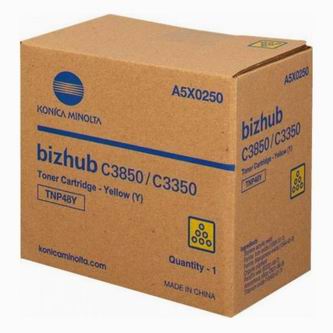 Konica Minolta originál toner A5X0250, TNP48Y, yellow, 10000str.