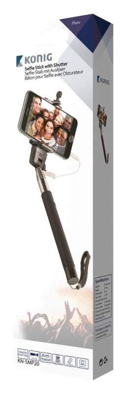 König KN-SMP20, teleskopická selfie tyč